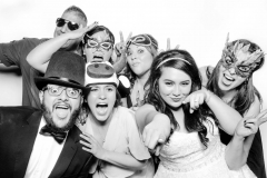Julianne and Manny's White Tie Photo Booths at Julieanne's Patio Cafe Wedding