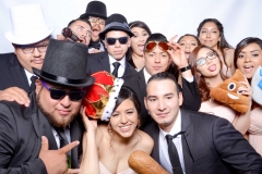 Julianne and Manny's White Tie Photo Booths at Julieanne's Patio Cafe Wedding