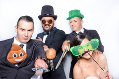 Julianne and Manny's White Tie Photo Booths at Julieanne's Patio Cafe Wedding