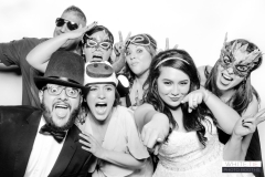 Julianne and Manny's White Tie Photo Booths at Julieanne's Patio Cafe Wedding