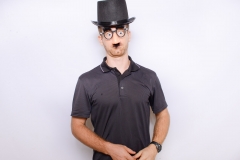 Graduation photo booth at Cody's The Lake Club party.