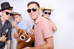Graduation photo booth at Cody's The Lake Club party.
