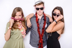 Graduation photo booth at Cody's The Lake Club party.
