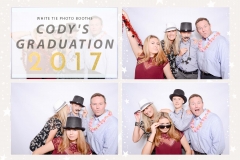 Graduation photo booth at Cody's The Lake Club party.